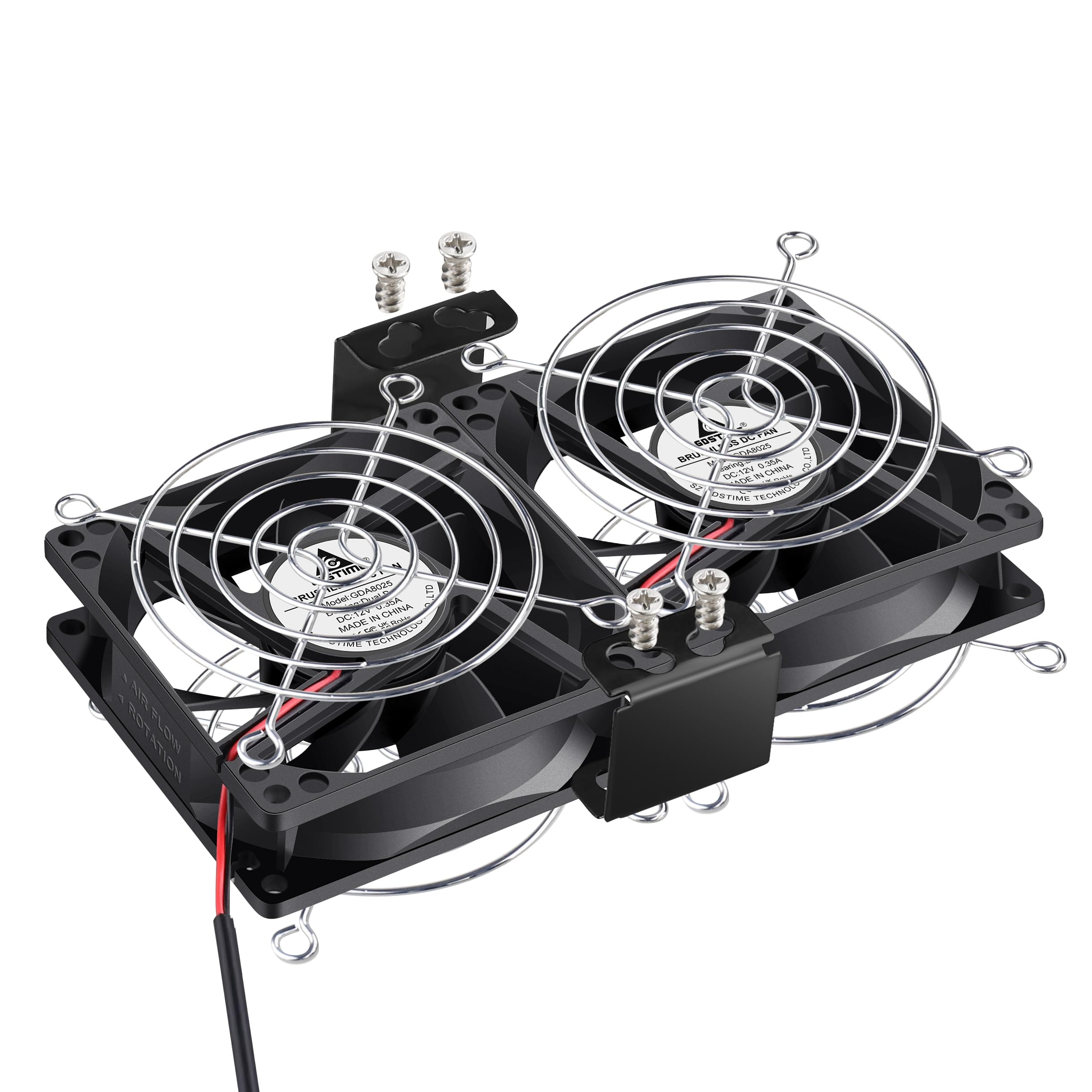 Amazon.co.jp: GDSTIME 2連ファン 2* 80mm x 25mm小型 換気扇